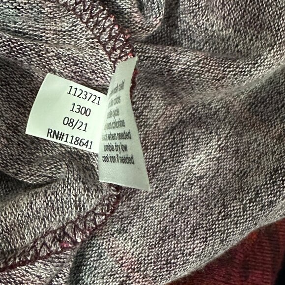 Lane Bryant size 18/20 super soft red plaid scoop neck long sleeve tunic top - Picture 7 of 8